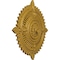 Ekena Millwork Haylynn Ceiling Medallion (Fits Canopies up to 1 1/4"), 29 1/8"OD x 1 1/4"ID x 4"P, Iridescent Gold CM29HYIGS - alternate 4